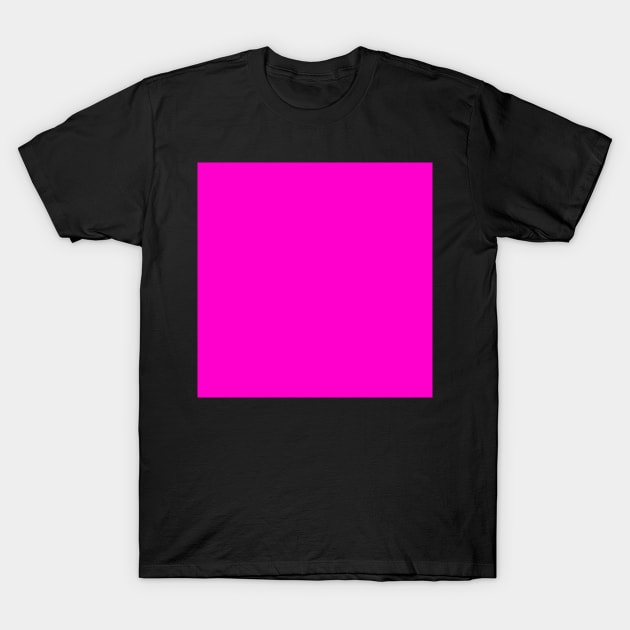 Ultra Bright Neon Fuchsia: Plain bright pink, electric magenta, just color T-Shirt by CasaColori